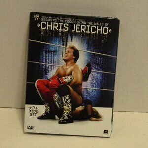 WWE Chris Jericho Small Blue White Red Graphic 3 disc Wrestling DVD Movie